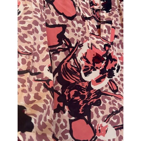 NWOT Tory Burch Silk Cheetah Print Tunic Blouse 8 - Picture 9 of 10